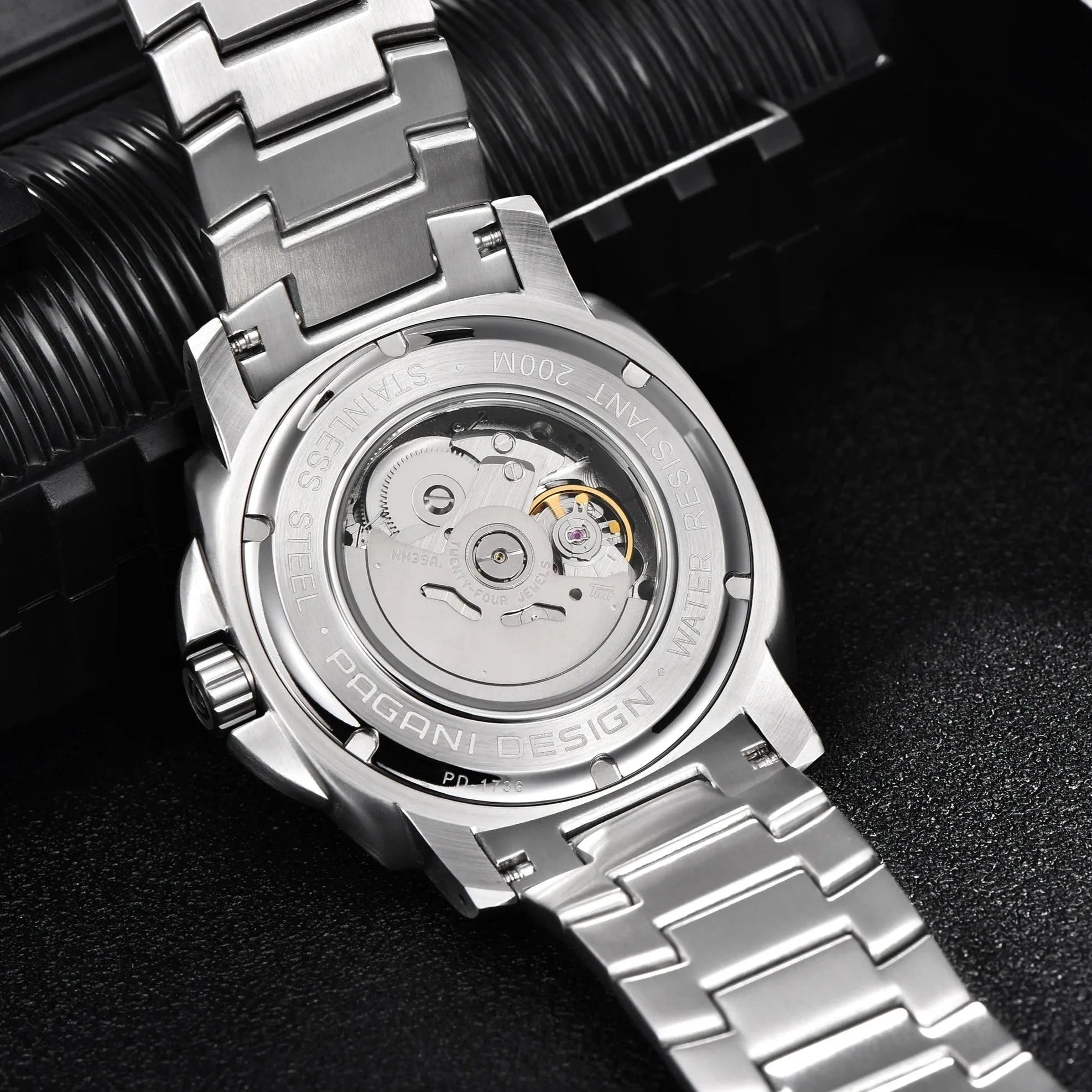 Orologio meccanico completamente automatico Guerriero Nero Guerriero Orologio meccanico completamente automatico Guerriero Nero Guerriero