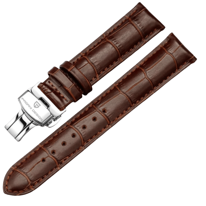Genuine Leather Straps Set 20mm – Brown
