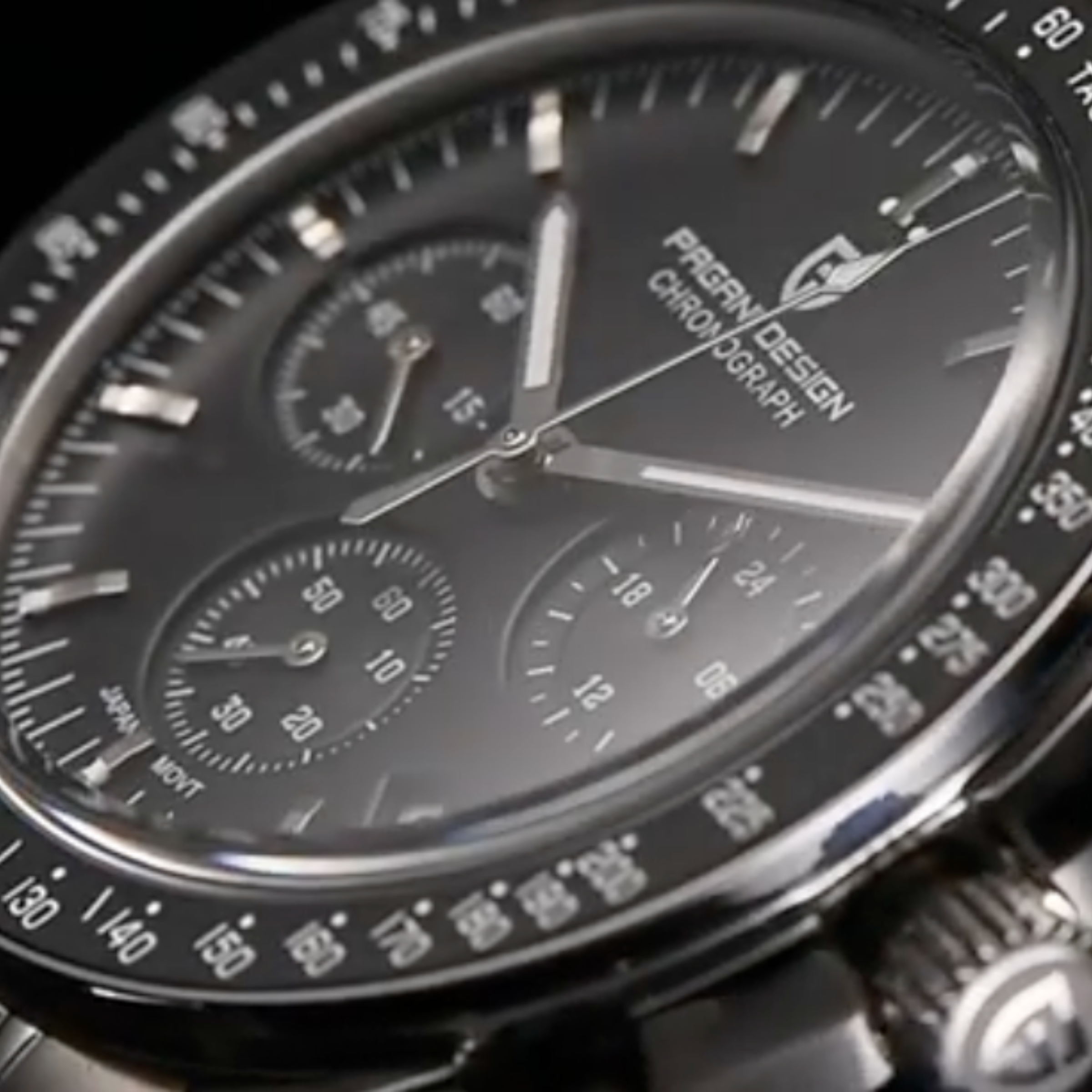 Pagani Design PD-1701 Sports Chronograph Quartz video close up