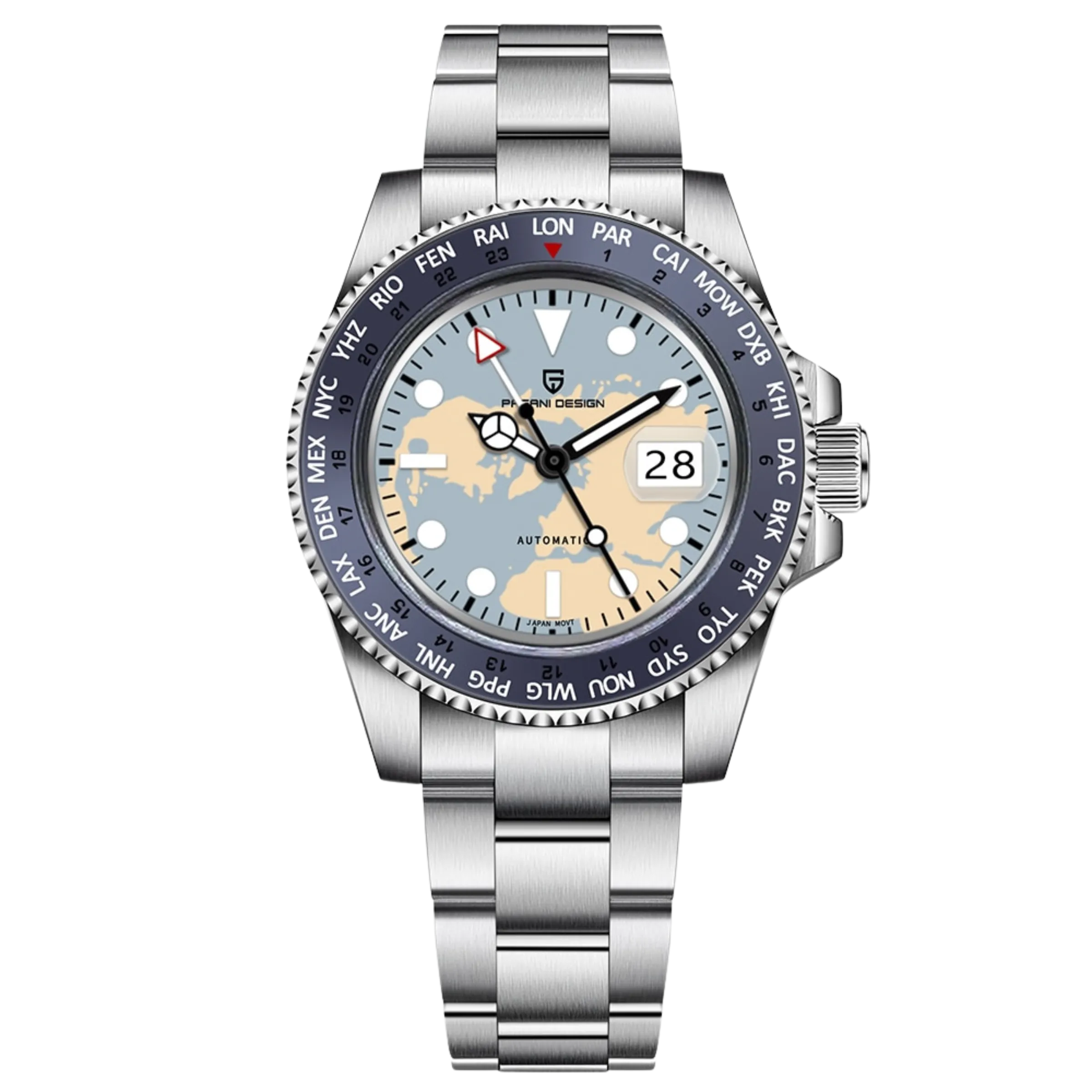 Men's Pilot Watch | NH34 GMT Watches | Pagani Design