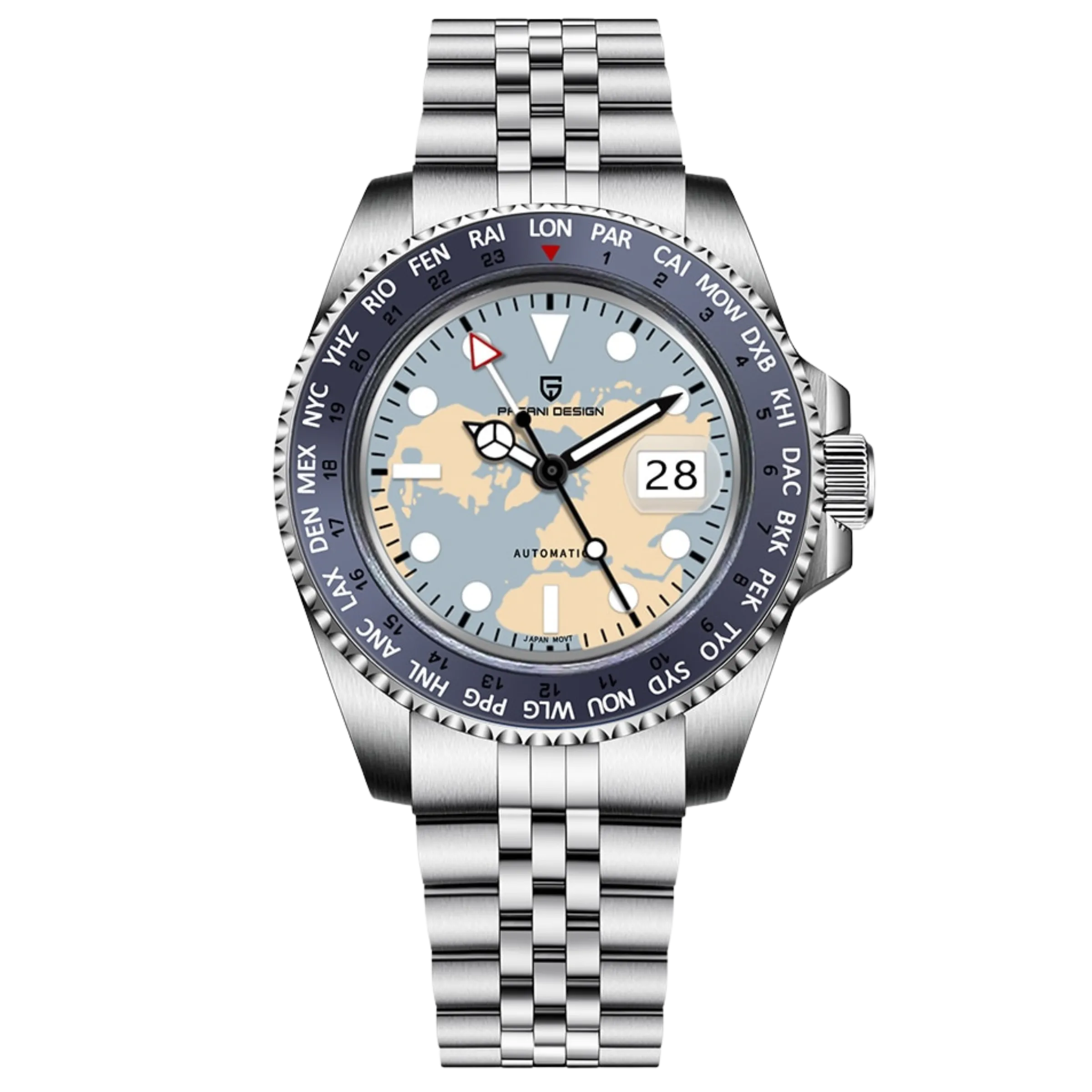 Men's Pilot Watch | NH34 GMT Watches | Pagani Design