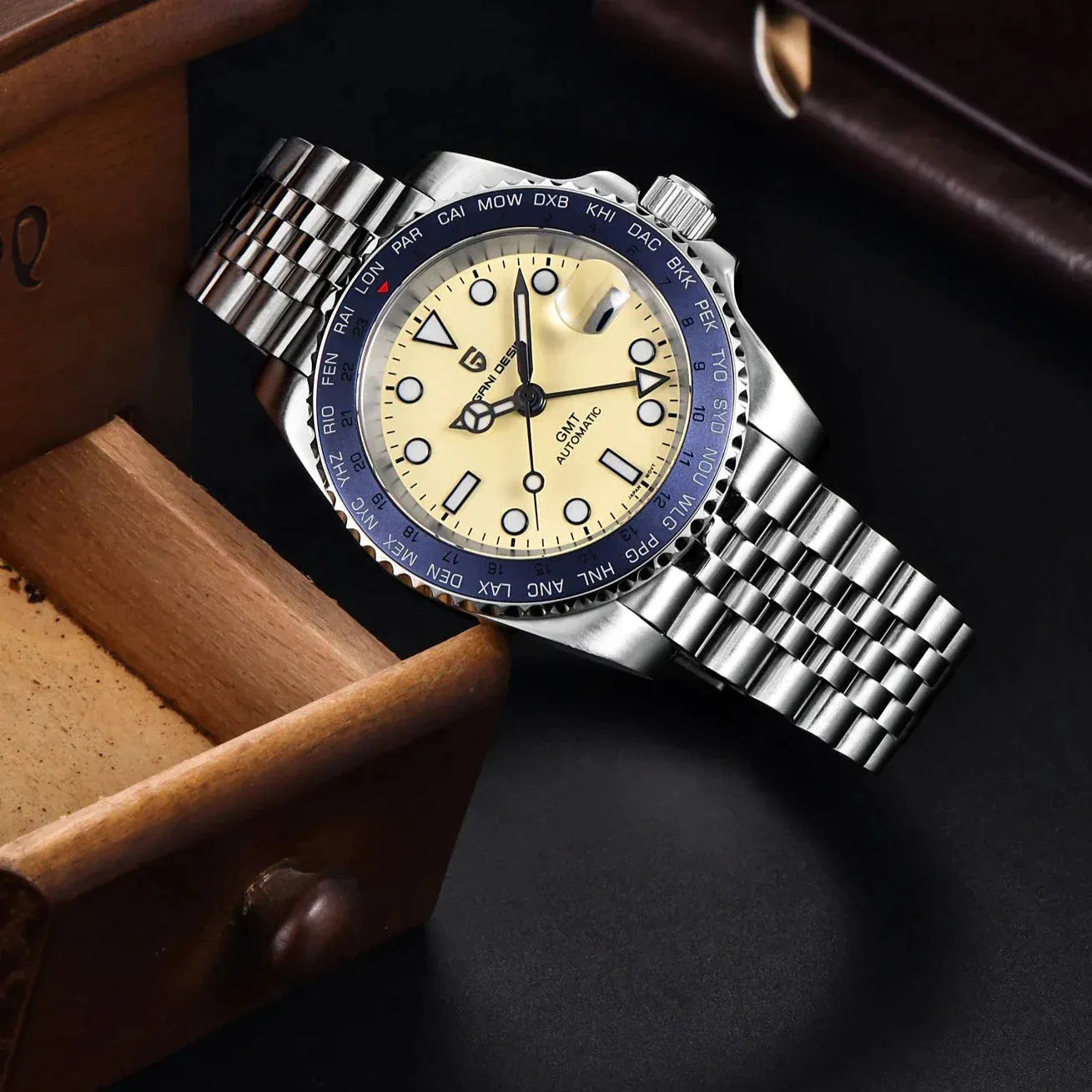 Men's Dual Time Watch | PD-1758 GMT | Pagani Design