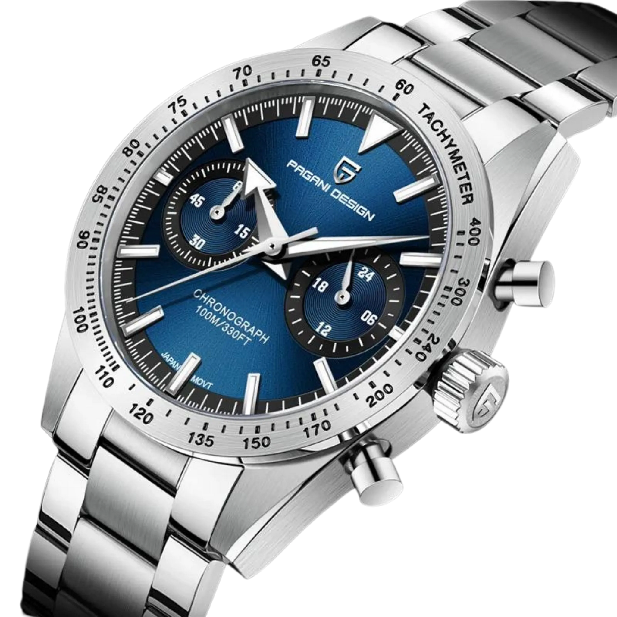 美品　PAGANI DESIGN PD-1766 クロノグラフ　ブラック ▶️ Pagani Design PD-1766 | VK64 Seiko Movement | Sapphire