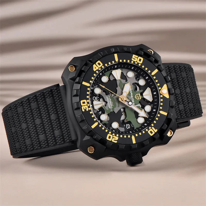Men's Automatic Mechanical Watch | Men's Camo Watch | Pagani Design