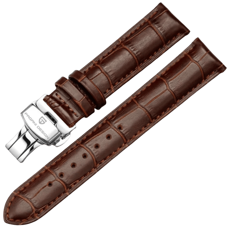🎁 Genuine Leather Straps Set 20mm (100% off) – Black