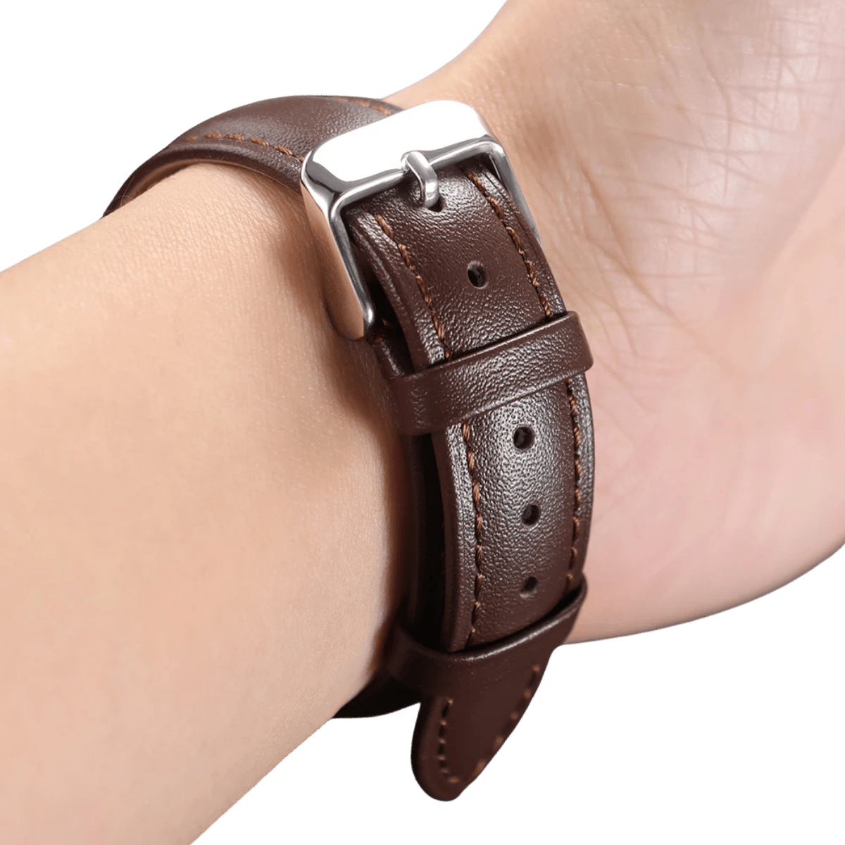 Genuine Leather Straps Set 20mm – Brown