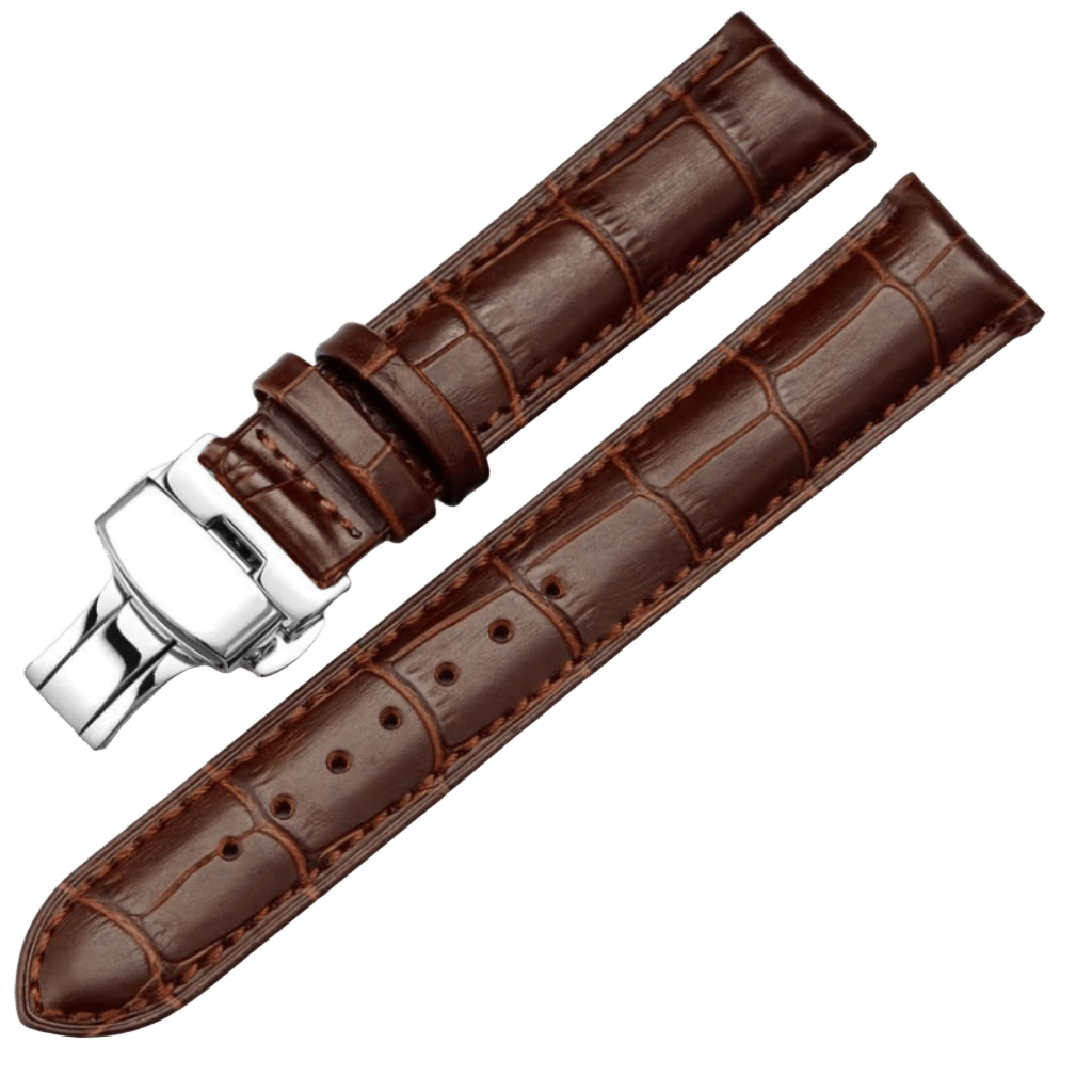 Genuine Leather Straps Set 20mm – Brown