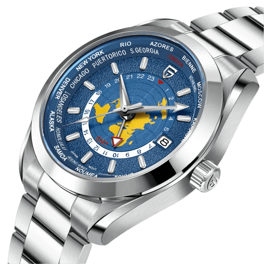 ▷ Pagani Design PD-1788: NH34 Movement | Sapphire | Dual Time Zone