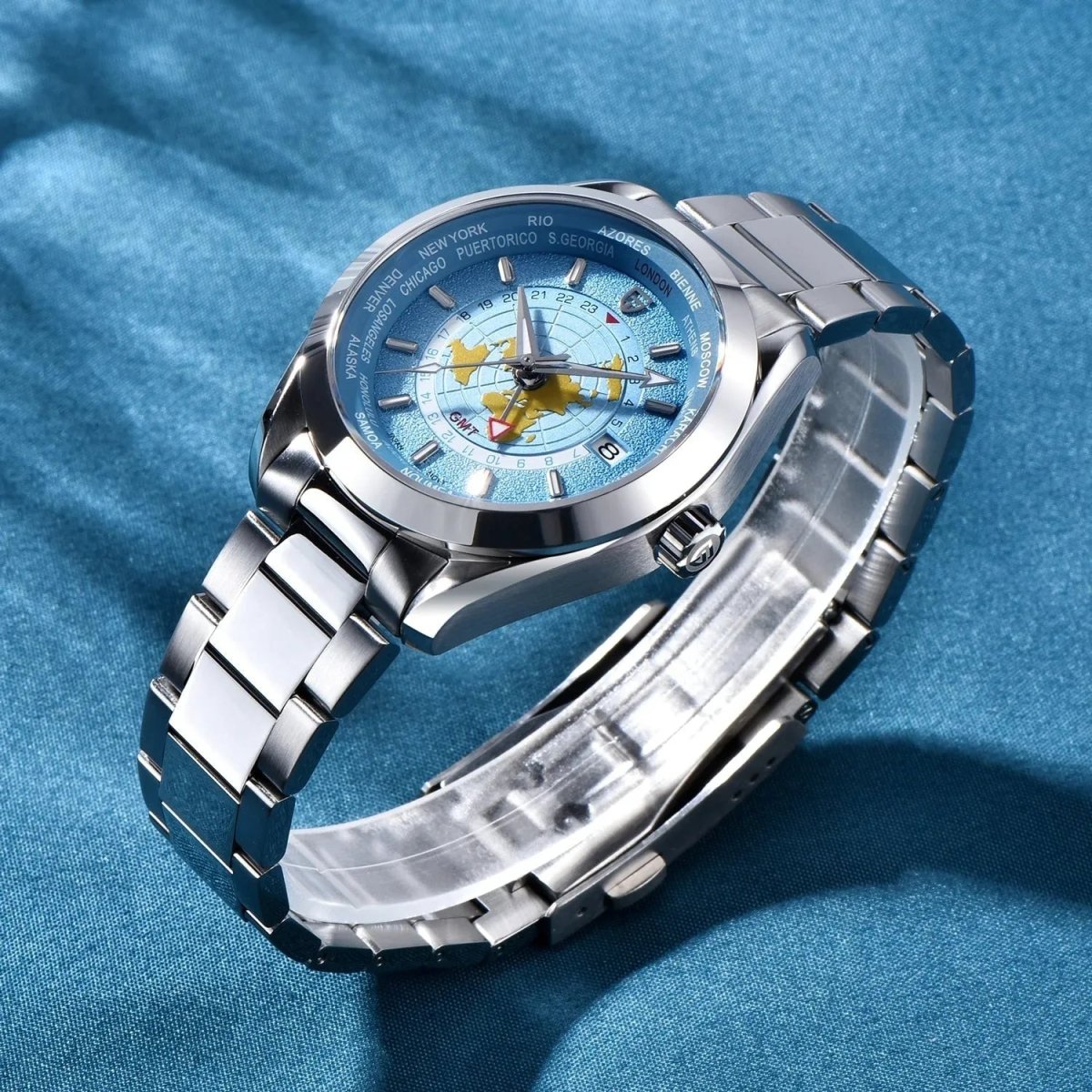 ▷ Pagani Design PD-1788: NH34 Movement | Sapphire | Dual Time Zone