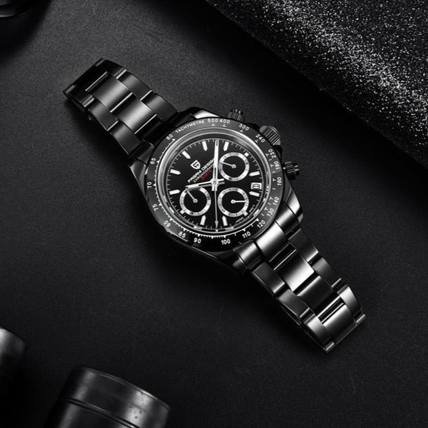 Stainless Steel Black Watch | Men's Black Watch | Pagani Design