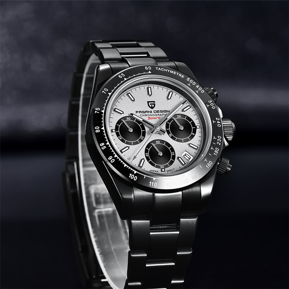 Stainless Steel Black Watch | Men's Black Watch | Pagani Design