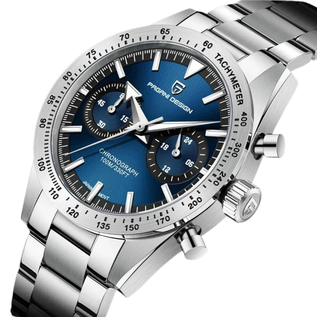 美品　PAGANI DESIGN PD-1766 クロノグラフ　ブラック ▶️ Pagani Design PD-1766 | VK64 Seiko Movement | Sapphire