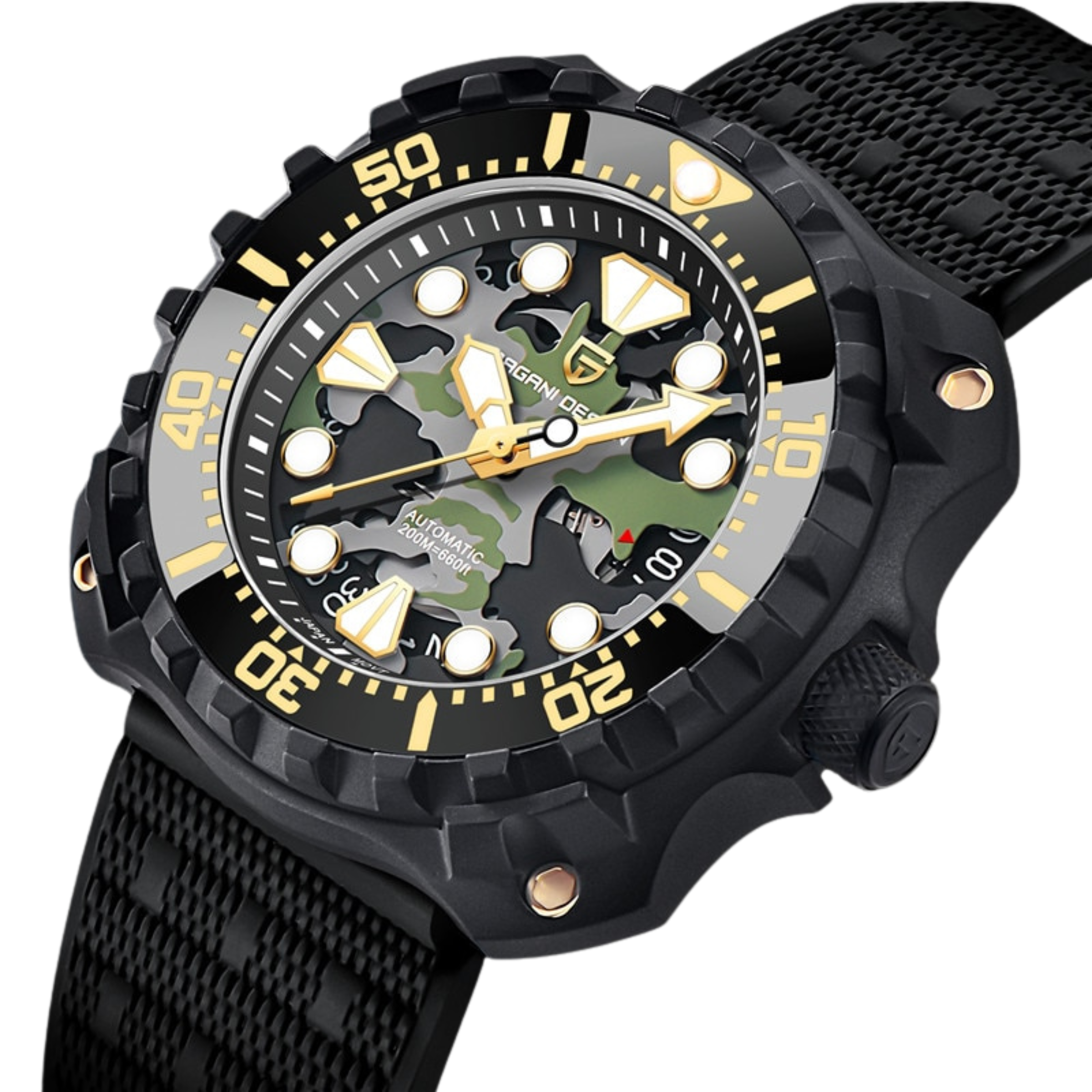 Men's Automatic Mechanical Watch | Men's Camo Watch | Pagani Design