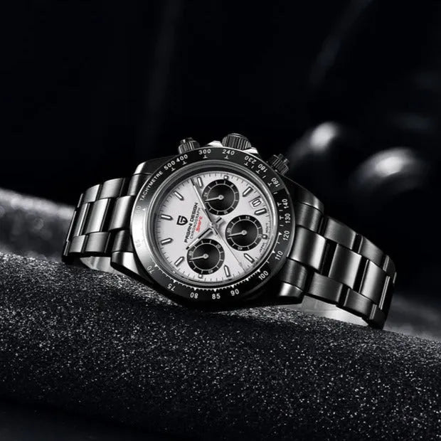 ▶️ Pagani Design PD-1644 Black | Chronograph | VK63 Movement | 10BAR