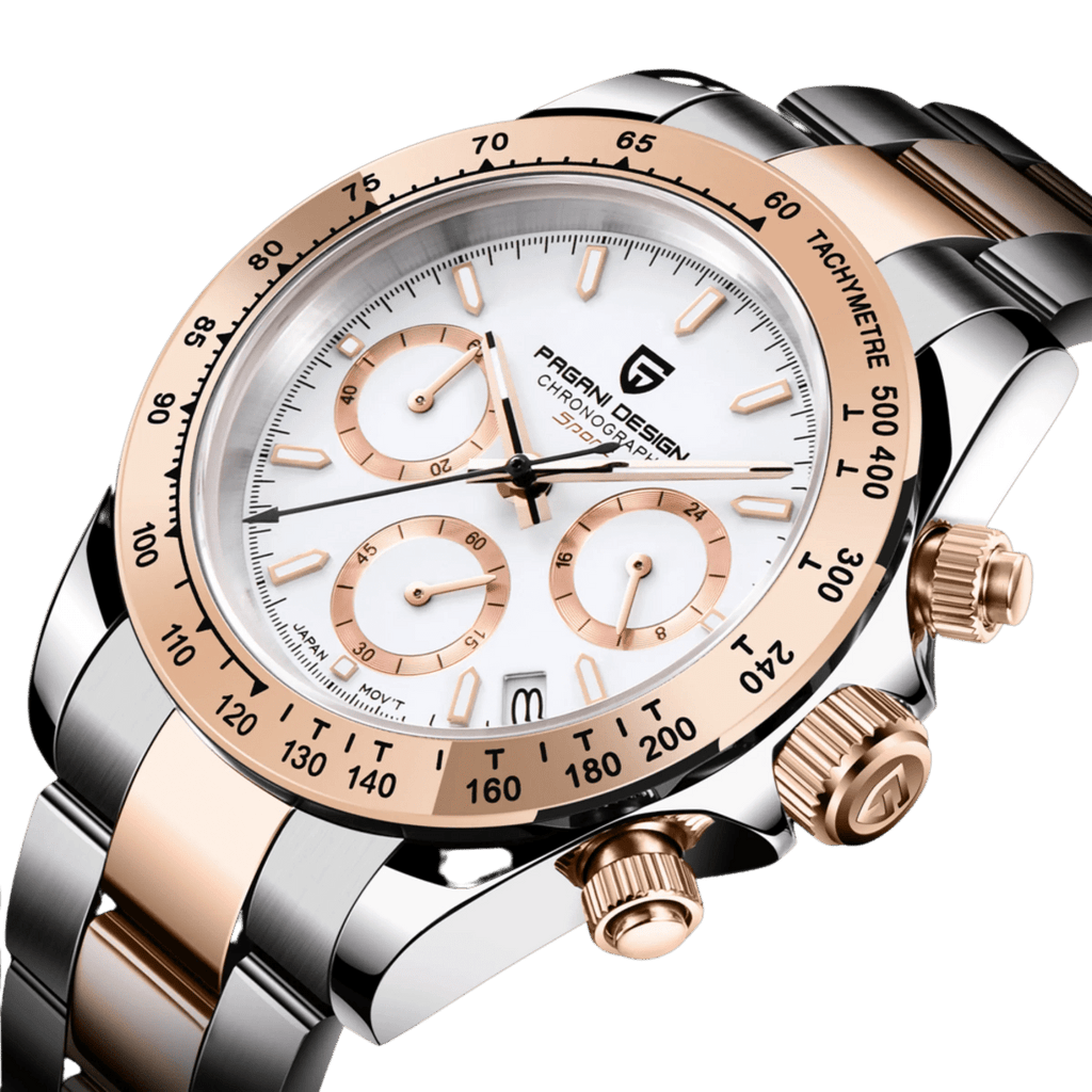 ▶️ Pagani Design PD-1644 Gold | Chronograph | Quartz Movement ▶️ Pagani Design PD-1644 Gold | Chronograph | Quartz Movement