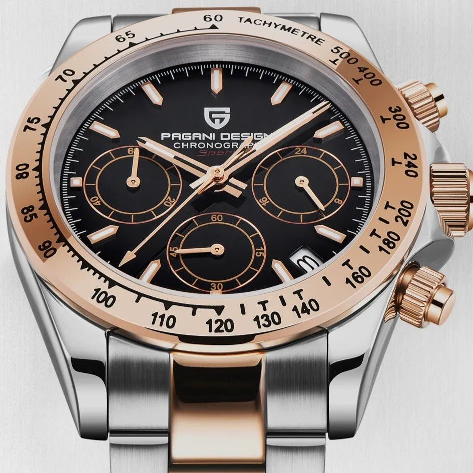 ▶️ Pagani Design PD-1644 Gold | Chronograph | Quartz Movement